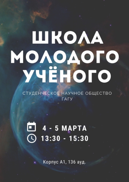 Школа молодого ученого ГАГУ